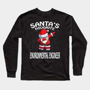 Santas Favorite Environmental Engineer Christmas Long Sleeve T-Shirt